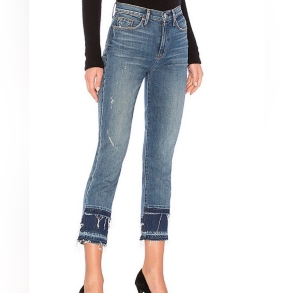 Hudson Zoeey High Rise Straight Crop Jeans | Double Step | Size 25